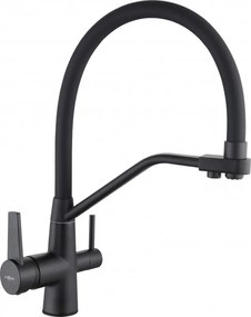 Mexen Duo, vysoká drezová batéria, čierna matná, 671701-70