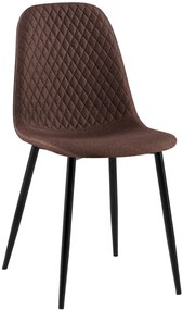 Stolička Giverny látka - hnedá