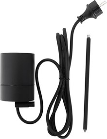 Moderné bodové čierne AR70 nastaviteľné IP44 - Solo