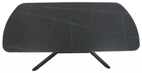 Jedálenský stôl Valmir 160 x 90 cm, čierna