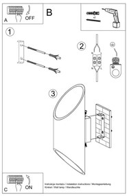 Nástenné svietidlo PENNE 30 1xG9/40W/230V biela