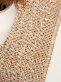 NORTHRUGS, Kusový koberec Duet Rosel 106252 Beige/White - na von aj na doma, 120x170, béžová, chodba / predsieň