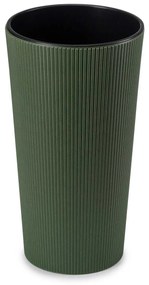 PLASTOVÝ KVETINÁČ URBANIKA ECO SADA 2KS 57X30 CM+46,6X25,5 CM ZELENÁ