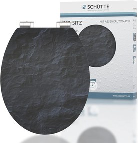 Eisl Sanitär WC sedátko MDF Soft Close Black Stone High Gloss 80535