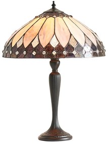 Endon 63982 - Stolná lampa Tiffany BROOKLYN 1xE27/60W/230V priemer 40 cm