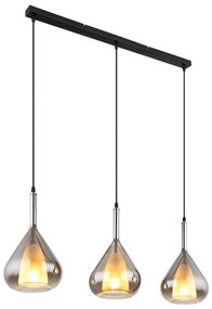 Globo 15542-3 - Luster na lanku GEEKY 3xE27/60W/230V čierna