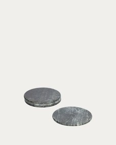 Sivé mramorové tácky v súprave 4 ks Tresa – Kave Home