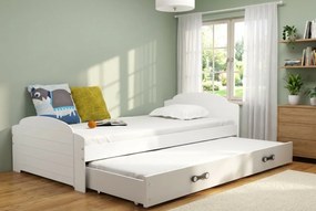 Posteľ s prístelkou LILI 200x90 Biela