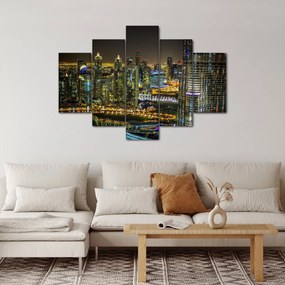 Obraz nočného mesta (150x105 cm)