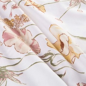 SATÉNOVÉ OBLIEČKY SATYNLOVE 180X200 CM, 2KS 70X80 CM KVETY