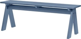 Modrá drevená záhradná lavica Navo – noo.ma