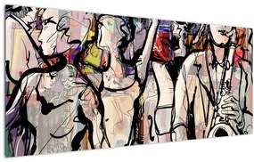 Obraz - Jazzová noc (120x50 cm)