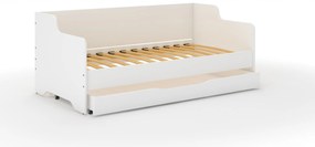 Detská posteľ LOLA - STAVEBNÉ STROJE 160x80 cm - grafika na bočnici