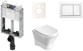 Cenovo zvýhodnený závesný WC set TECE na zamurovanie + WC Roca Nexo KMPLNEXOT