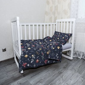 Sablio Mikroplyšové detské obliečky do postieľky Štedrovečerná noc - 100x135 / 40x60