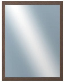 DANTIK - Zrkadlo v rámu, rozmer s rámom 70x90 cm z lišty RETRO hnedá (3144)