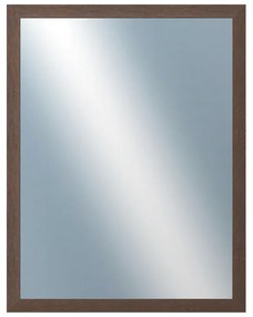 DANTIK - Zrkadlo v rámu, rozmer s rámom 70x90 cm z lišty RETRO hnedá (3144)