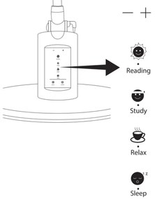 LED Stmievateľná dotyková stolná lampa OPTIMUM LED/7W/230V 3000/4000/6000K biela
