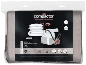 Sivý kompresný úložný box Compactor Oxford, 210 l