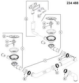 Granitový drez Blanco SUBLINE 340/160 U InFino antracit drez vpravo