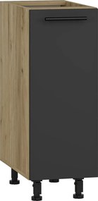 VENTO D-30/82 lower cabinet, color: craft oak/antracite
