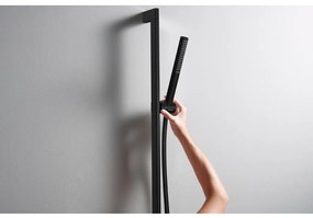 Hansgrohe Pulsify S, sprchová súprava 100 1jet EcoSmart+ so sprchovou tyčou 650 mm, čierna matná, HAN-24373670