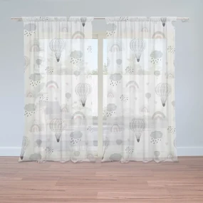 Sablio Záclony Maľované teplovzdušné balóny: 2ks 150x250cm