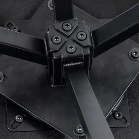 Jedálenský set AVENBERG NATURAL SWIVEL GREY 4+1