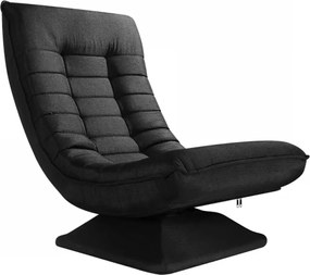 Leňoška ABERDEEN, 87x60x105cm, čierna Casaria