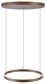 Dizajnové závesné svietidlo tmavý bronz s 3-stupňovým stmievaním - Titmus