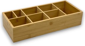 Kesper Bambusový organizér na prísady, príbory, na stôl, ku grilu, 8 priehradiek 36 x 15 x 7,5 cm