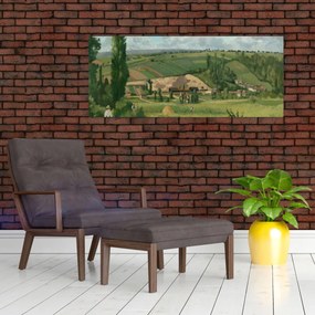 Obraz - Camille Pissarro, Landscape at Les Pâtis, Pontoise, reprodukcia (120x50 cm)