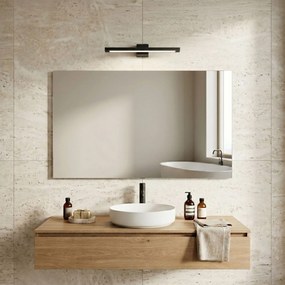 Toolight Toolight, LED nástenné svietidlo, 40cm, 8W, 4000K, 1000lm, SWE049-1W, čierna matná, OSW-20149