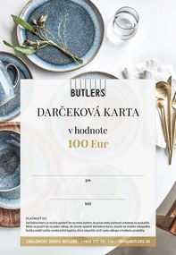 GIFT CARD Elektronický darčekový poukaz BUTLERS 100 EUR