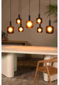 Lucide 45405/07/30 - Luster na lanku ELOISE 7xE27/40W/230V čierna