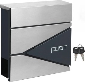 Poštovní schránka Post stříbrná/antracitová