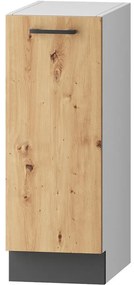 Kuchynská skrinka Clara D30 P/L šedý grafit/Artisan