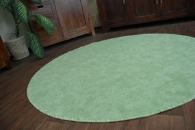 Guľatý koberec SERENADE Graib zelený
