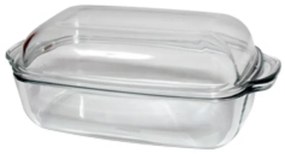 Misa/pekáč hranatý sklenený 3,2l +2,3l s vekom KLC