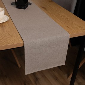 Biante Dekoračný behúň na stôl BKR-502 Svetlo hnedý režný 20x140 cm