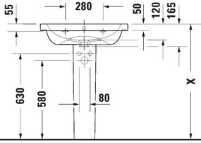 Duravit 23996500002 - Závesné umývadlo D-CODE 65x48 cm keramika/lesklá biela