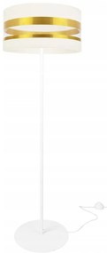 Stojacia lampa Intense Gold, 1x textilné tienidlo (výber zo 6 farieb), (výber z 3 farieb konštrukcie), (fi 40cm), o