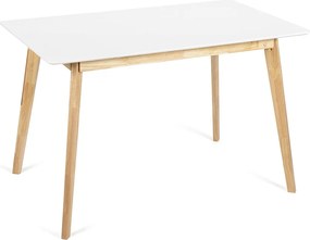 Noela Jedálenský set SCANDINAVIA 120 biely + 4x stolička MARIE béžová