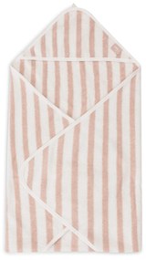 Osuška s kapucňou froté 75x75cm Stripe Wild Rose