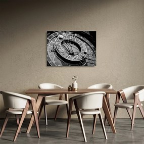 Sklenený obraz - Astronomické hodiny, Praha, Česká Republika (70x50 cm)