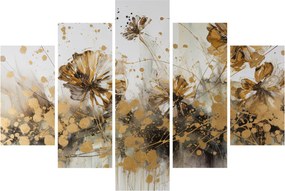 Obraz - Abstraktná kvetinová maľba (150x105 cm)