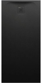 LAUFEN Pro obdĺžniková sprchová vanička z materiálu Marbond, odtok na kratšej strane, 1500 x 700 x 42 mm, čierna matná, H2129590800001