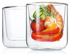 Sada 2 dvojitých šálok na kávu Blomus Nero, 200 ml