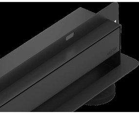 Mexen Flat Wall odtokový žľab nástenný 2 v 1 110 cm, čierna - 1730110