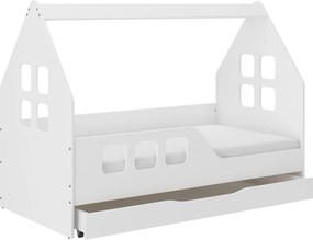 Wooden Toys Detská posteľ DOMEK so zásuvkou 140x70